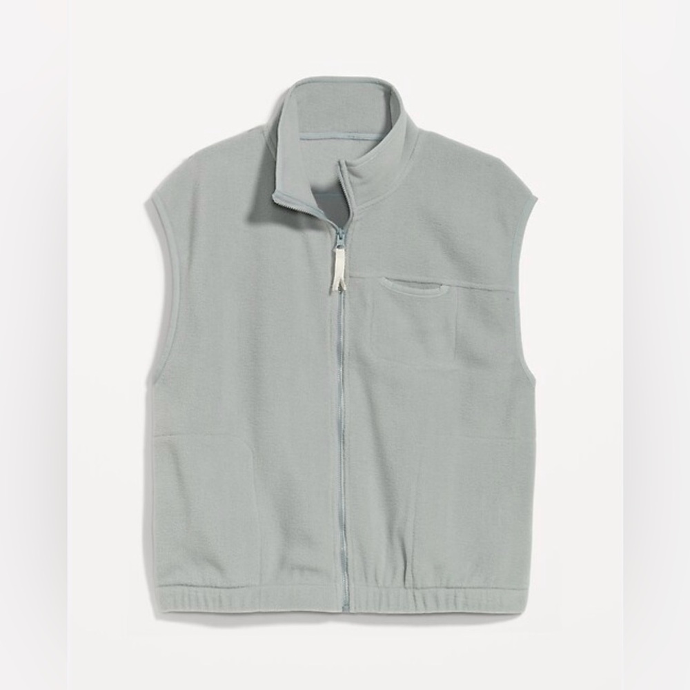 Sea Foam Green Fleece Vest